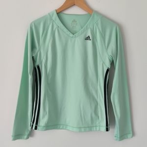 Adidas Dri-Fit Long Sleeve Active Top in Mint Green
